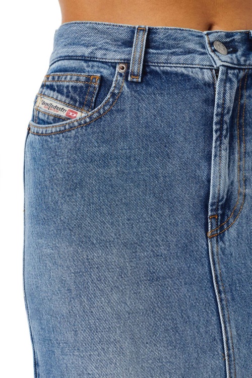 Diesel De-Ronny Pencil Skirt Medium Blue