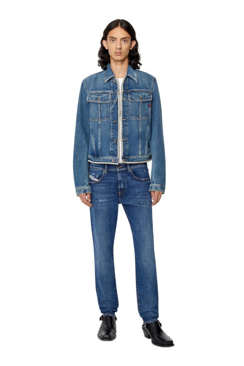 Medium Blue Diesel 2019 D-Strukt 09E45 Slim Jeans