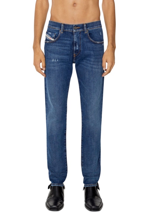 Medium Blue Diesel 2019 D-Strukt 09E45 Slim Jeans