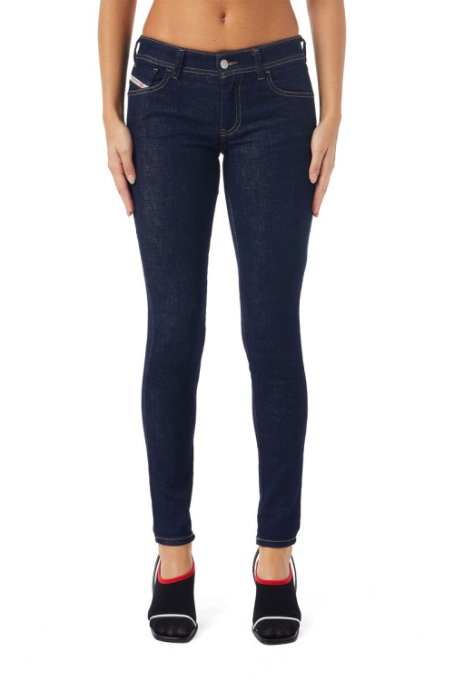 Diesel 2018 Slandy-Low Z9C18 Super Skinny Jeans Dark Blue