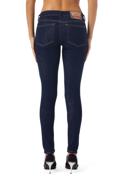 Diesel 2018 Slandy-Low Z9C18 Super Skinny Jeans Dark Blue