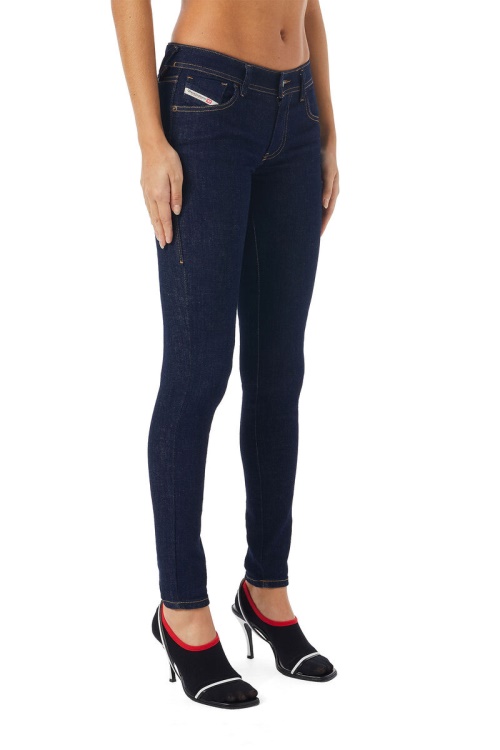 Diesel 2018 Slandy-Low Z9C18 Super Skinny Jeans Dark Blue