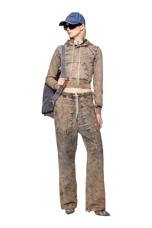 Diesel D-Martians Track Denim 09D16 Straight Beige