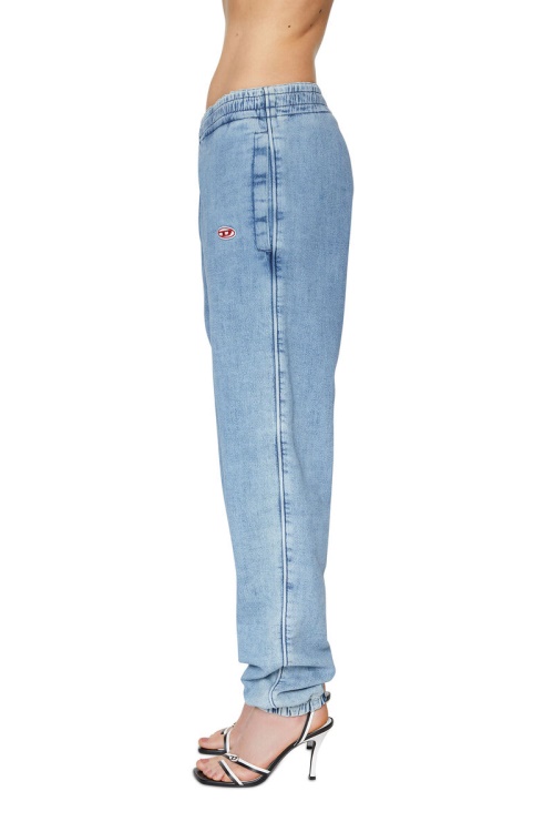 Light Blue D-Lab Track Denim 09D01 Tapered Diesel