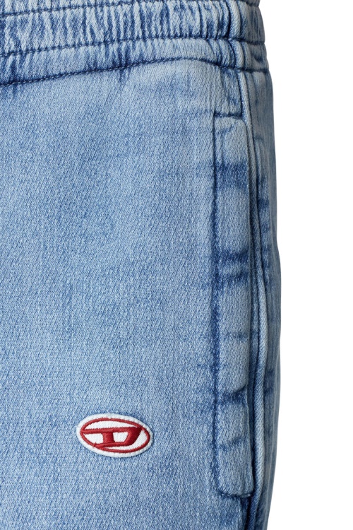 Light Blue D-Lab Track Denim 09D01 Tapered Diesel