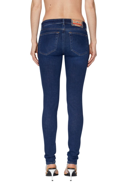 Diesel 2018 Slandy-Low 09C19 Super Skinny Jeans Dark Blue
