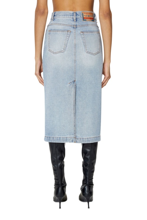 Diesel De-Ronny Pencil Skirt Light Blue