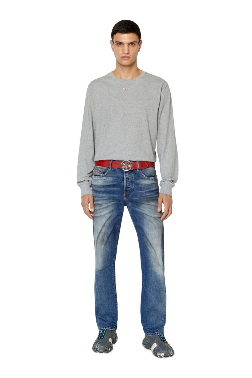 Diesel 2020 D-Viker 007D1 Straight Jeans Medium Blue