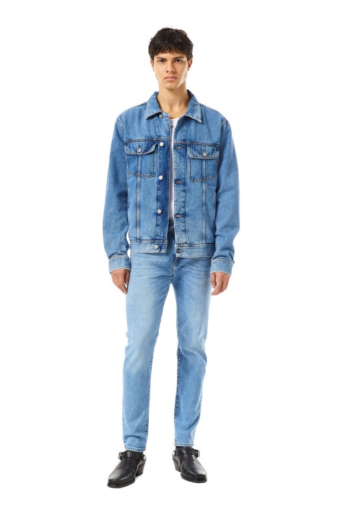 Diesel D-Barcy Trucker Jacket Medium Blue
