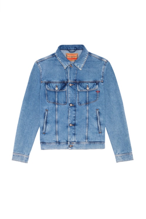 Diesel D-Barcy Trucker Jacket Medium Blue