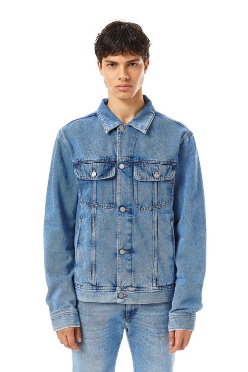Diesel Medium Blue D-Barcy Trucker Jacket