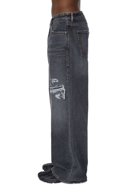 D-Rise 007F6 Straight Jeans Diesel Black/Dark Grey