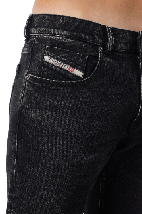 Black/Dark Grey Diesel 2019 D-Strukt 09B83 Slim Jeans