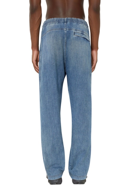 Diesel D-Martians Track Denim 09E29 Straight Medium Blue