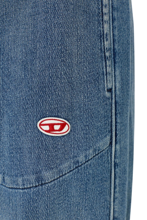 Diesel D-Martians Track Denim 09E29 Straight Medium Blue