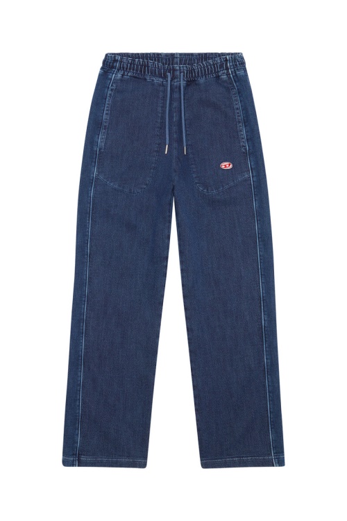 D-Martians Track Denim 09C30 Straight Diesel Dark Blue