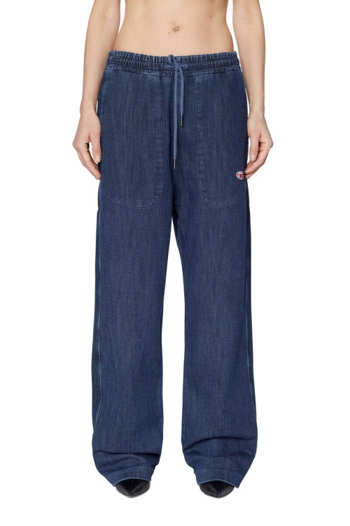 D-Martians Track Denim 09C30 Straight Diesel Dark Blue