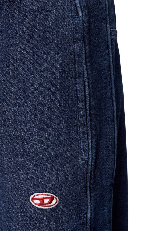 D-Martians Track Denim 09C30 Straight Diesel Dark Blue