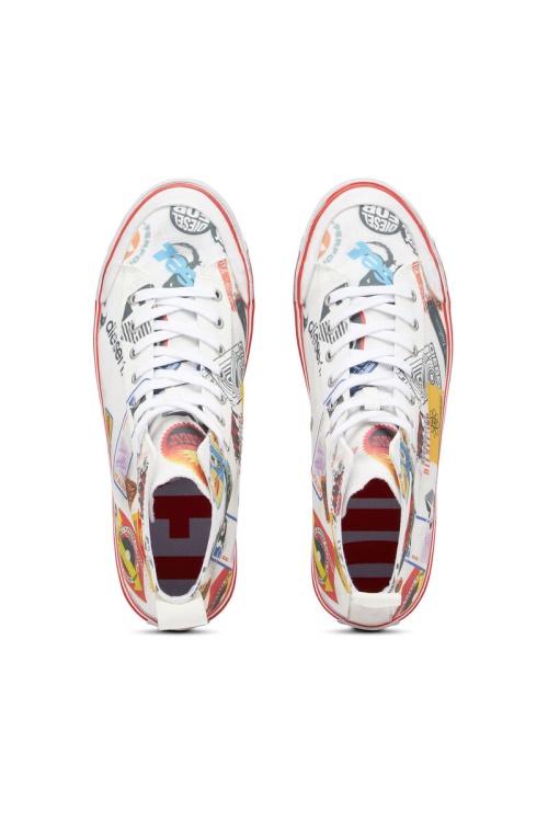 Diesel S-Athos Mid In Multicolor/White