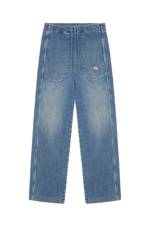 D-Martians Track Denim 09E29 Straight Diesel Medium Blue