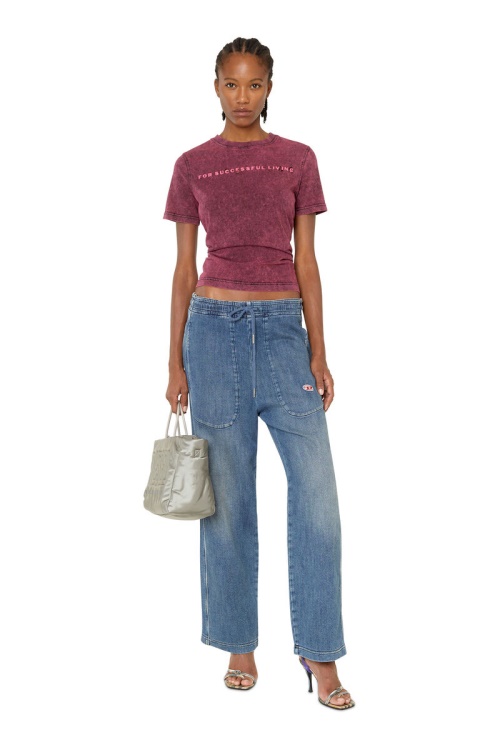 Medium Blue D-Martians Track Denim 09E29 Straight Diesel