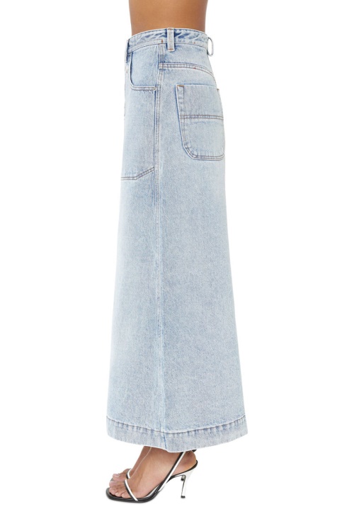 De-Albus-L A-Line Long Skirt Diesel Light Blue