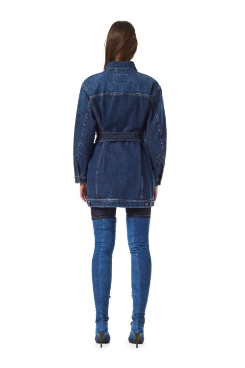 Dark Blue Diesel De-Flaminia Trucker Coat
