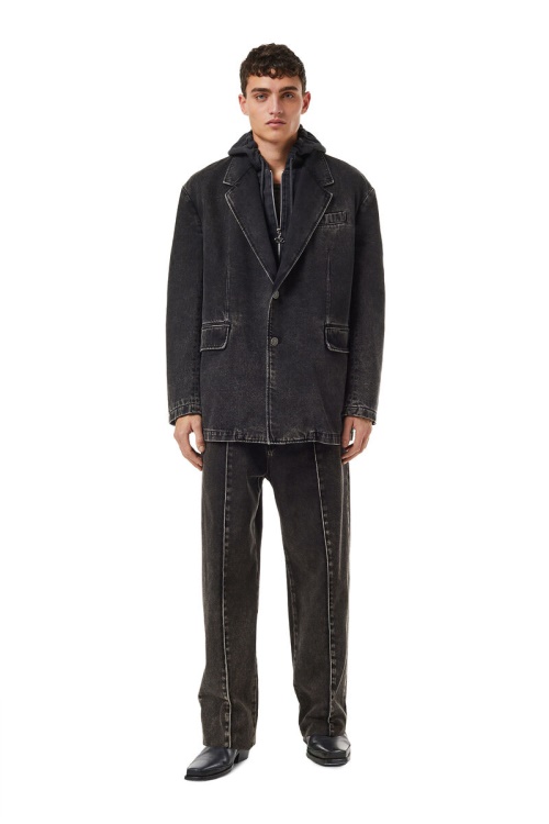 Diesel Black/Dark Grey D-Chino-Work 09B87 Straight Jeans