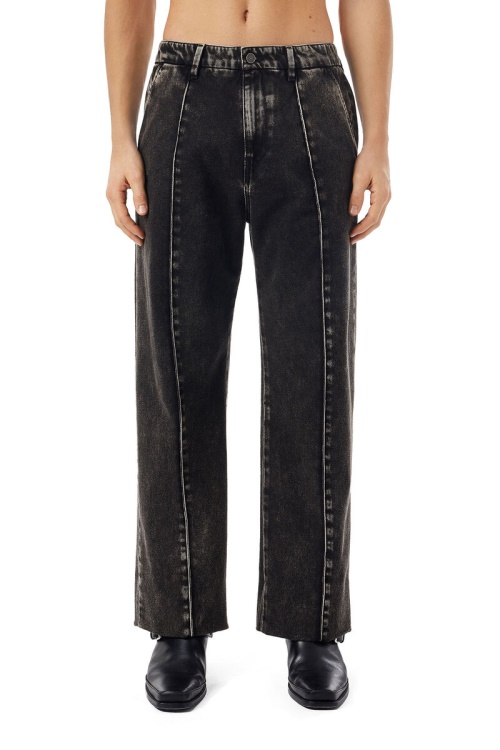 Diesel Black/Dark Grey D-Chino-Work 09B87 Straight Jeans