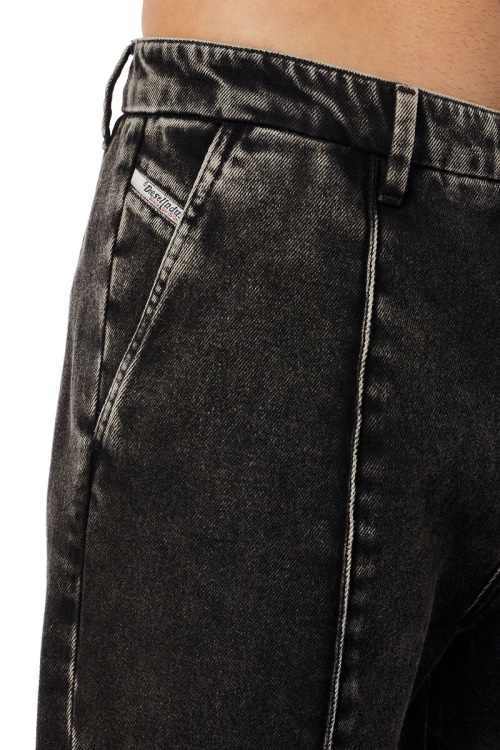 Diesel D-Chino-Work 09B87 Straight Jeans Black/Dark Grey