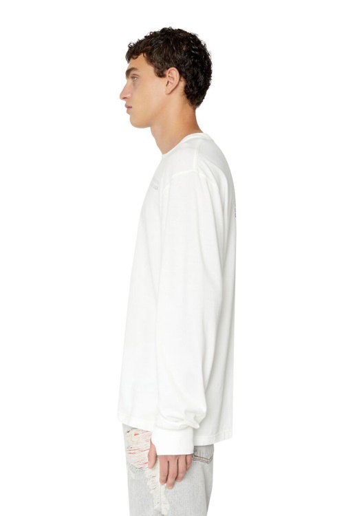 Diesel T-Jubind-Ls-Slits White
