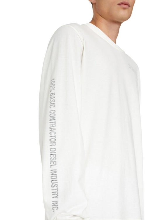 Diesel T-Jubind-Ls-Slits White