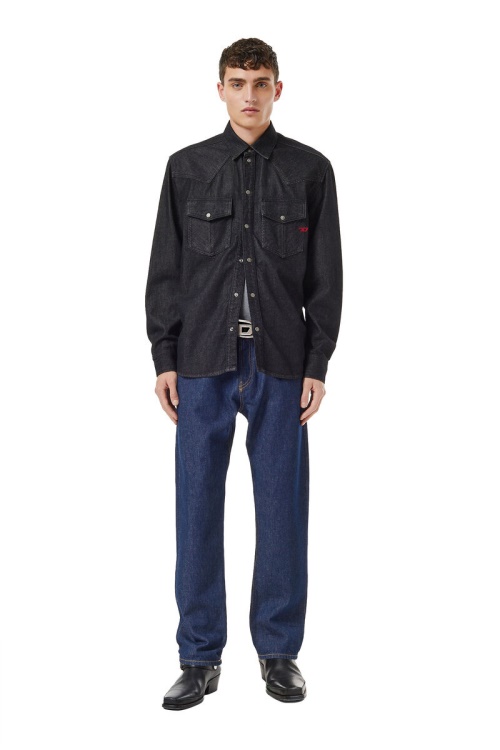 2020 D-Viker Z9B85 Straight Jeans Diesel Dark Blue