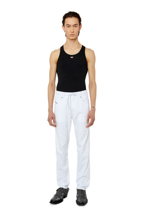 Krooley Joggjeans 0684U Tapered Diesel White