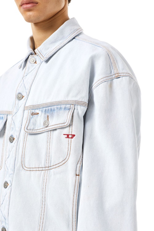 Diesel D-Lillo Trucker Jacket Light Blue