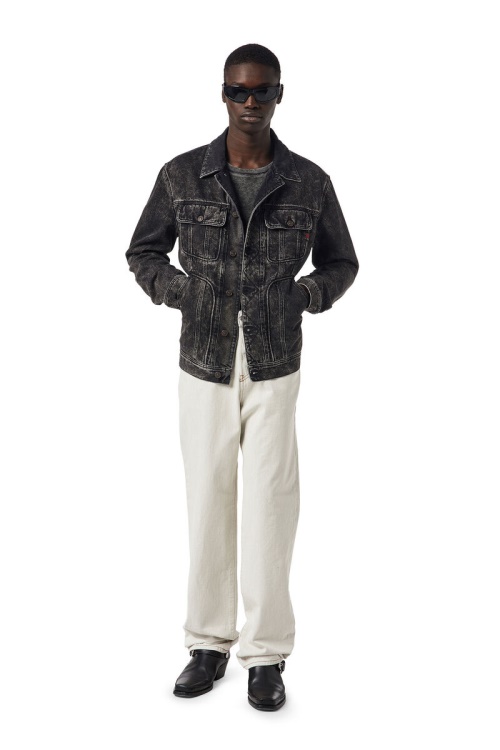 Diesel White 1955 09B93 Straight Jeans