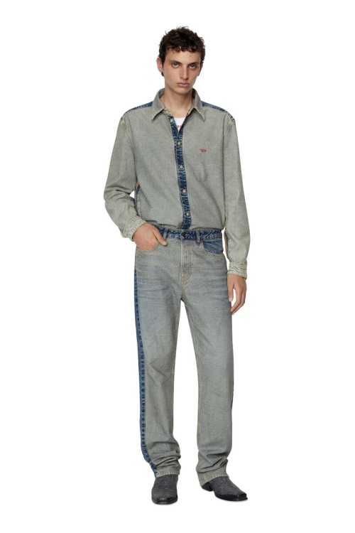 Diesel 1955 007F4 Straight Jeans Medium Blue