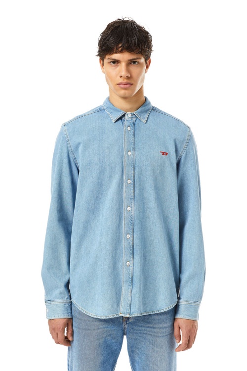 D-Simply Basic Shirt Diesel Light Blue