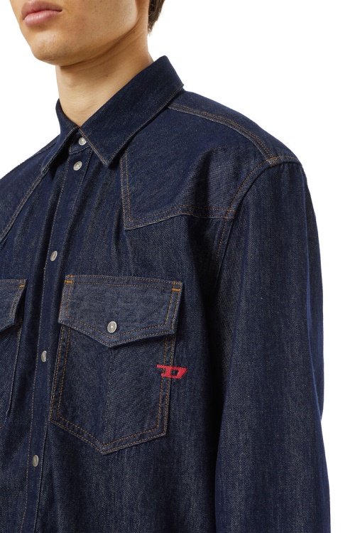 D-Ocean Western Shirt Diesel Dark Blue