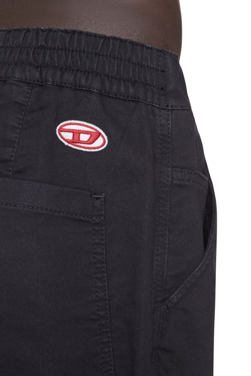 Diesel D-Krooley Joggjeans Chino Shorts Black/Dark Grey
