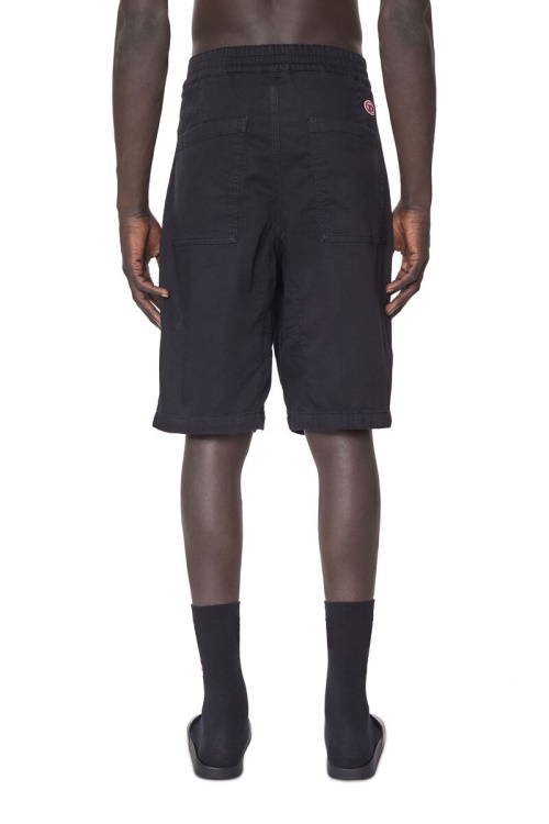 Diesel D-Krooley Joggjeans Chino Shorts Black/Dark Grey