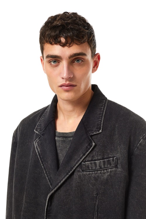 Black/Dark Grey D-Blaz Single Breasted Blazer Diesel