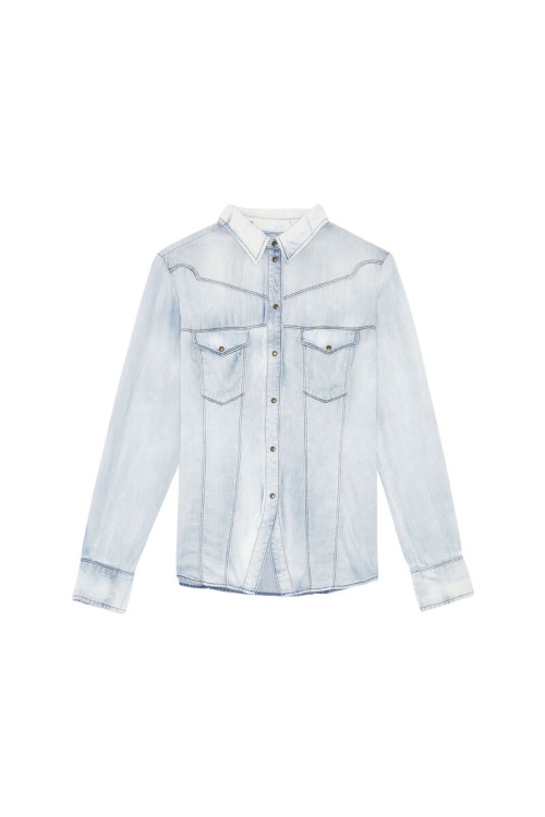 Light Blue Sh Denim Shirt Diesel