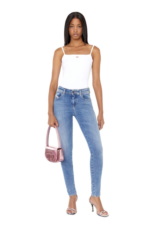 2017 Slandy 09D62 Super Skinny Jeans Diesel Medium Blue