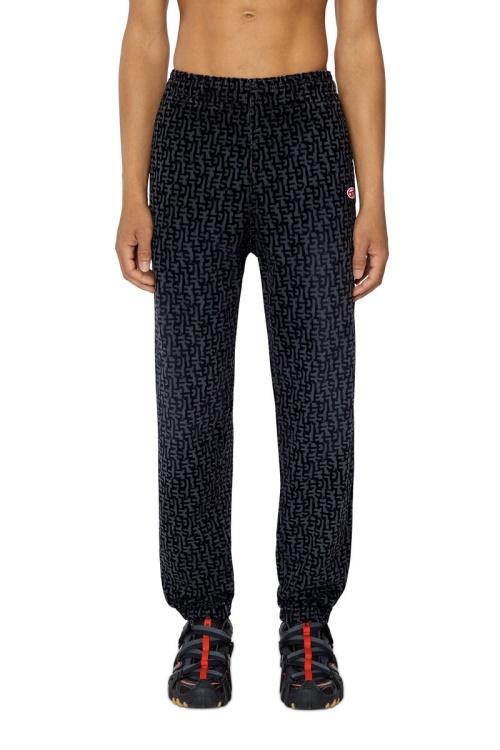 Diesel D-Lab Track Denim 068Aw Tapered In Black/Dark Grey