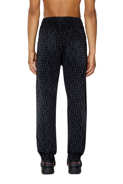 Diesel D-Lab Track Denim 068Aw Tapered In Black/Dark Grey