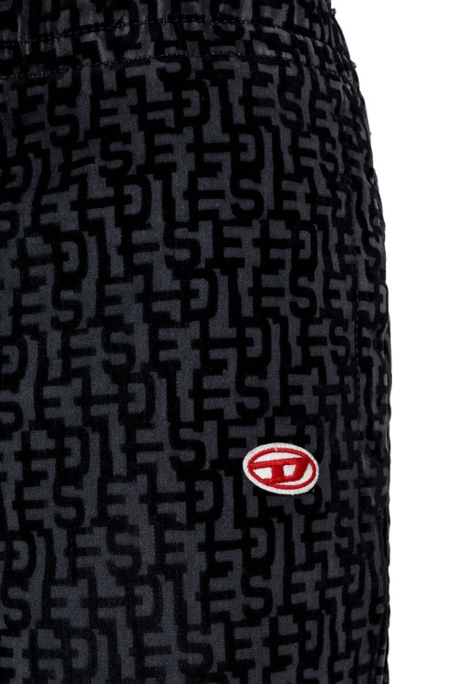 Diesel D-Lab Track Denim 068Aw Tapered In Black/Dark Grey