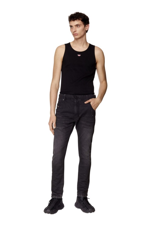 Krooley Joggjeans 09E12 Tapered Diesel Black/Dark Grey