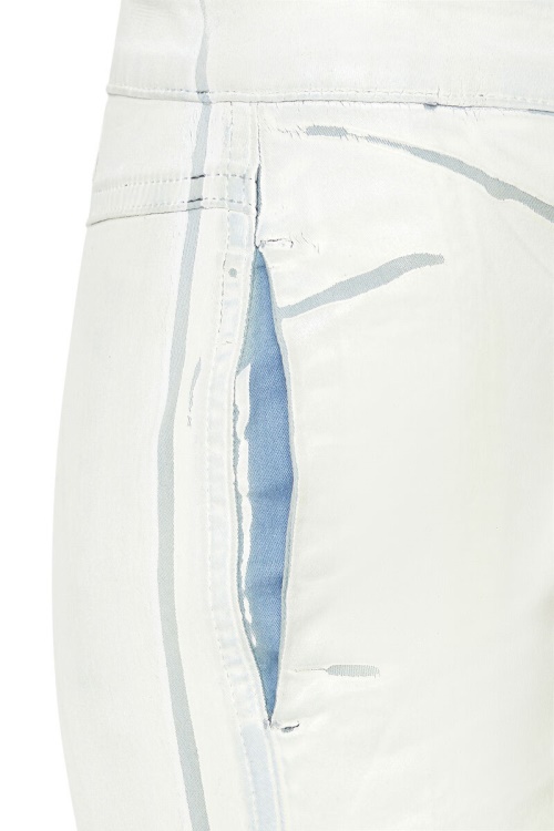 D-Tail Track Denim 068Bu Skinny Diesel White