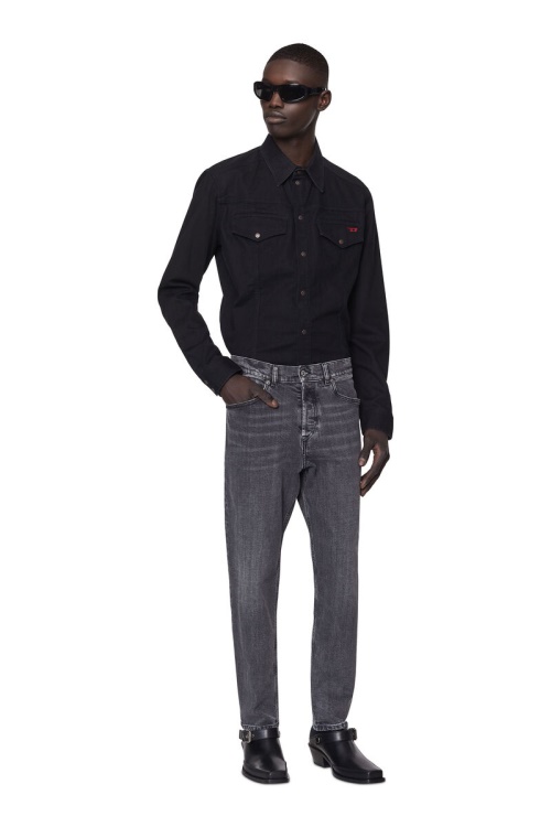 Diesel 2005 D-Fining 09C47 Tapered Jeans Black/Dark Grey